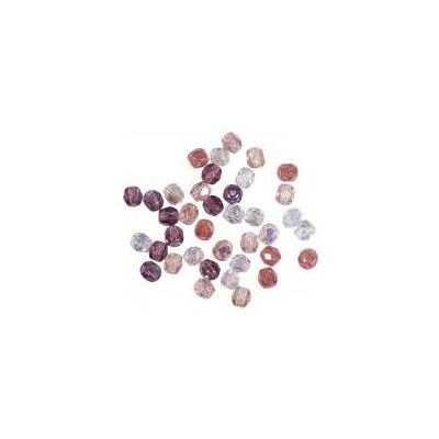 Rayher Glas Schliffperle, 4mm ø, antikrosé, 100 Stück Rayher Glas Schliffperle, 4mm ø, antikrosé, 100 Stück