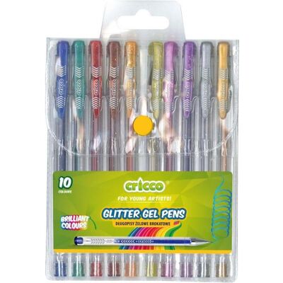 Cricco, Malstifte, Glitzer-Gelstifte (10x) Cricco, Malstifte, Glitzer-Gelstifte (10x)