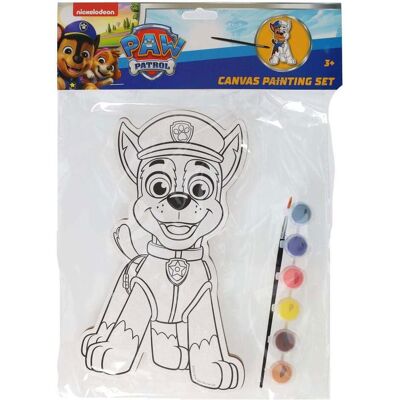 Wins Holland Leinwandbild PAW Patrol - Chase - inkl. Pinsel und 6 Farben Wins Holland Leinwandbild PAW Patrol - Chase - inkl. Pinsel und 6 Farben