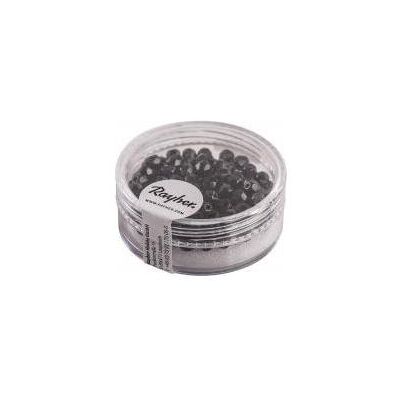 Rayher Glas Schliffperle, 4mm ø, schwarz, 100 Stück Rayher Glas Schliffperle, 4mm ø, schwarz, 100 Stück