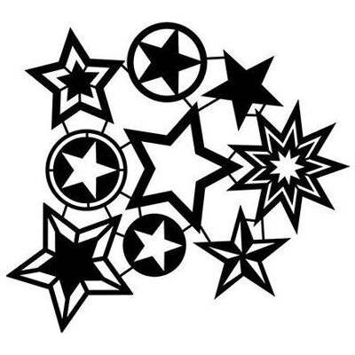 Magni, Mal Zubehör, Silhouetten Schablone 30x30cm Star Collection Magni, Mal Zubehör, Silhouetten Schablone 30x30cm Star Collection