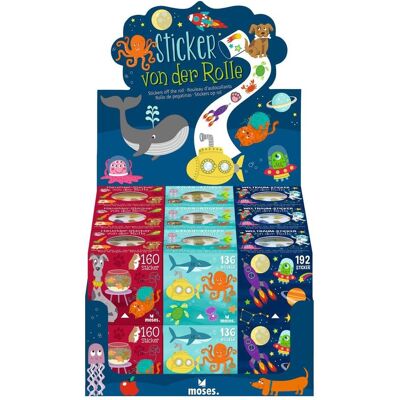 Magni, Sticker, Sticker von der Rolle verschiedene Motive (80 Sticker) Magni, Sticker, Sticker von der Rolle verschiedene Motive (80 Sticker)