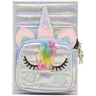 Stnux, Heft + Block, Einhorn-Tagebuch mit Tasche, weiss (A5, Liniert, Harter Einband) Stnux, Heft + Block, Einhorn-Tagebuch mit Tasche, weiss (A5, Liniert, Harter Einband)