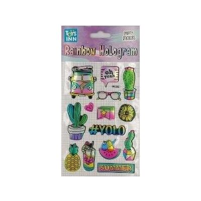 Stnux, Sticker, Regenbogen-Hologramm-Aufkleber – Summer (10 Sticker) Stnux, Sticker, Regenbogen-Hologramm-Aufkleber – Summer (10 Sticker)