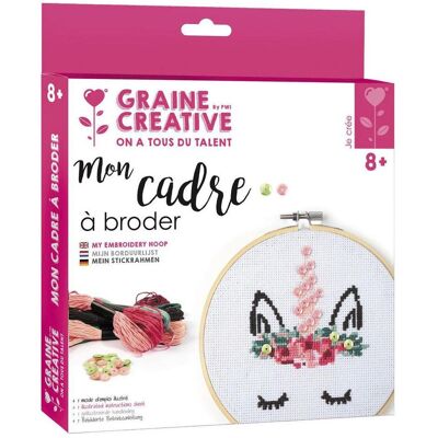 Graine Créative Unicorn Stickrahmen-Set - Holz 18x18cm Graine Créative Unicorn Stickrahmen-Set - Holz 18x18cm