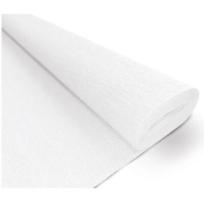 Interdruk, Bastelpapier, Premium Krepppapier 101 200x50cm weiss Interdruk, Bastelpapier, Premium Krepppapier 101 200x50cm weiss