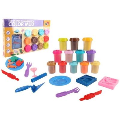 Creative Plastikmasse 12 Tassen mit Zubehör Creative Plastikmasse 12 Tassen mit Zubehör