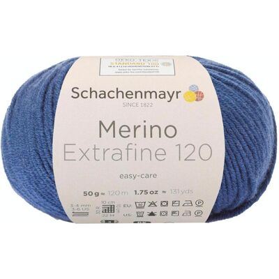 Schachenmayr ca. 120 m 00155 navy 50 g, Garn + Wolle, Blau Schachenmayr ca. 120 m 00155 navy 50 g, Garn + Wolle, Blau