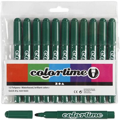Creativ Company, Marker, Donkergroene Jumbo Stiften, 12st. (12x) Creativ Company, Marker, Donkergroene Jumbo Stiften, 12st. (12x)