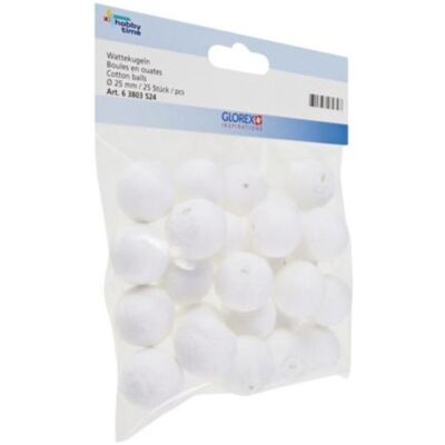 Glorex Wattekugel 25mm / 25St Glorex Wattekugel 25mm / 25St