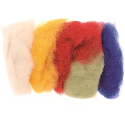 Glorex Schafwolle 5x10g mix, Garn + Wolle, Mehrfarbig Glorex Schafwolle 5x10g mix, Garn + Wolle, Mehrfarbig