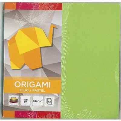 Interdruk, Bastelpapier, Origami 14x14cm Fluo+Pastelle x 100K (100x) Interdruk, Bastelpapier, Origami 14x14cm Fluo+Pastelle x 100K (100x)