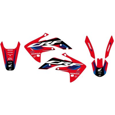Blackbird, Sticker, Aufkleber-Set für Honda CRF 150 '07-'24 Dream 5 Rot Blackbird, Sticker, Aufkleber-Set für Honda CRF 150 '07-'24 Dream 5 Rot
