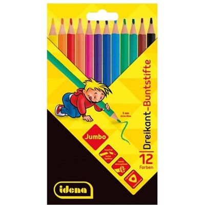 Idena, Malstifte, Dreikant-Buntstifte Jumbo holzfrei 12er (12x) Idena, Malstifte, Dreikant-Buntstifte Jumbo holzfrei 12er (12x)