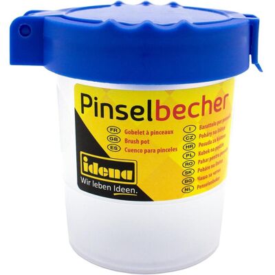 Idena, Mal Zubehör, Pinselbecher mit Deckel,Kunststoff Idena, Mal Zubehör, Pinselbecher mit Deckel,Kunststoff