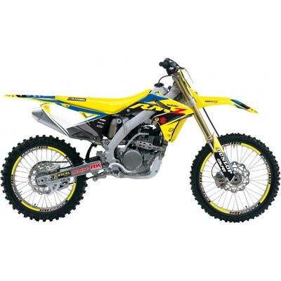 Blackbird, Sticker, Aufkleber-Set Suzuki RMZ 250 '10-'18 DREAM 5 Farben Blau Gelb Schwarz Blackbird, Sticker, Aufkleber-Set Suzuki RMZ 250 '10-'18 DREAM 5 Farben Blau Gelb Schwarz