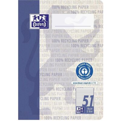 Oxford, Heft + Block, Recycling Oktavheft, A6 (A6, Liniert, Weicher Einband) Oxford, Heft + Block, Recycling Oktavheft, A6 (A6, Liniert, Weicher Einband)