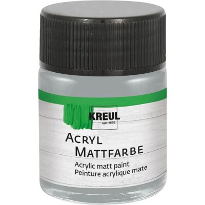 Kreul, Künstlerfarbe + Bastelfarbe, Acryl Mattfarbe Grau 50ml (50 ml) Kreul, Künstlerfarbe + Bastelfarbe, Acryl Mattfarbe Grau 50ml (50 ml)