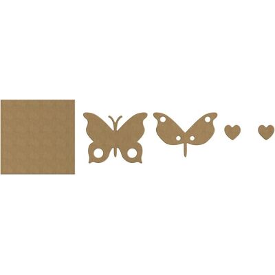 Aladine 3D-Holzbild zum Bemalen Schmetterling Aladine 3D-Holzbild zum Bemalen Schmetterling