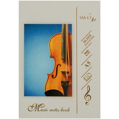 ART Heft + Block, Music notes book SMLT, A5/12, soft, colored cover 0722-012 (A5, Weicher Einband) ART Heft + Block, Music notes book SMLT, A5/12, soft, colored cover 0722-012 (A5, Weicher Einband)