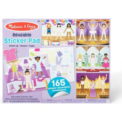 Melissa & Doug, Sticker, MELISSA Reusable Sticker Pad - Dress-Up (165 Sticker) Melissa & Doug, Sticker, MELISSA Reusable Sticker Pad - Dress-Up (165 Sticker)