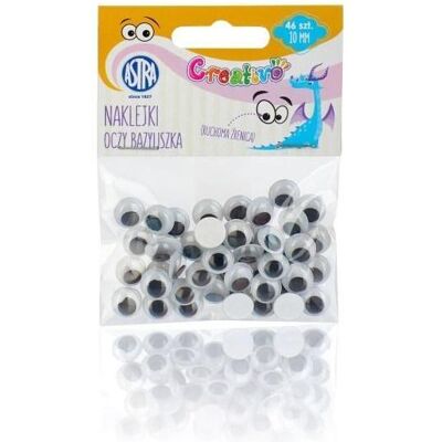 Astra Selbstklebende Augen 10 mm Basiliskenaugen Astra Selbstklebende Augen 10 mm Basiliskenaugen