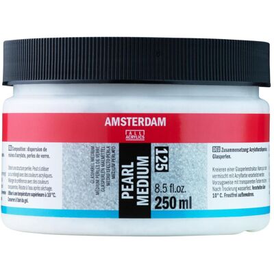 Amsterdam, Mal Zubehör, Pearl medium 125 jar Amsterdam, Mal Zubehör, Pearl medium 125 jar