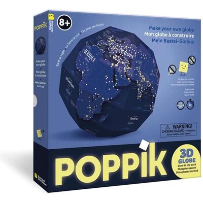 Poppik Mein Bastel-Globus, Erde bei Nacht Poppik Mein Bastel-Globus, Erde bei Nacht