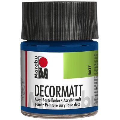 Marabu, Künstlerfarbe + Bastelfarbe, Decormatt Acryl dunkelblau (50 ml) Marabu, Künstlerfarbe + Bastelfarbe, Decormatt Acryl dunkelblau (50 ml)