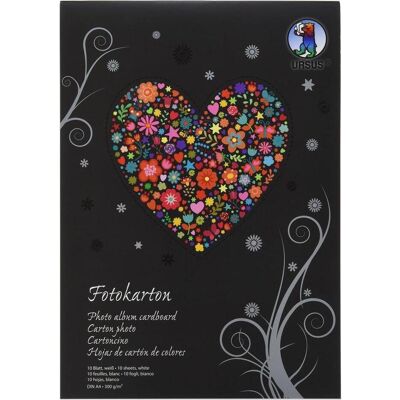 Ursus, Bastelpapier, Fotokarton-Block A4 3704601SE 300g, weiss 10 Blatt (300 g/m², 1x) Ursus, Bastelpapier, Fotokarton-Block A4 3704601SE 300g, weiss 10 Blatt (300 g/m², 1x)