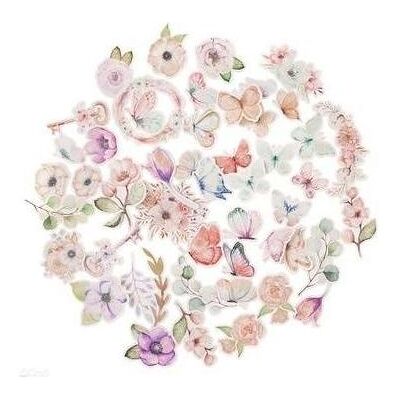 Teka, Bastelpapier, Boho-Papierformen mit Blumen und Schmetterlingen, 50 Stück (300 g/m², 50x) Teka, Bastelpapier, Boho-Papierformen mit Blumen und Schmetterlingen, 50 Stück (300 g/m², 50x)