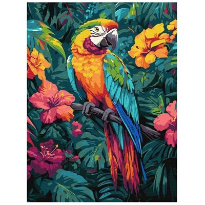 Ideyka Malen nach Zahlen - Tropischer Vogel 30x40cm Ideyka Malen nach Zahlen - Tropischer Vogel 30x40cm