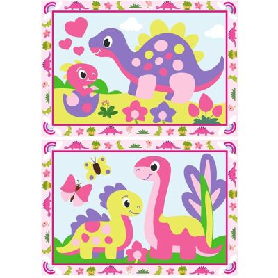 Ravensburger CreArt - Malen nach Zahlen - Bunte Dinos Ravensburger CreArt - Malen nach Zahlen - Bunte Dinos