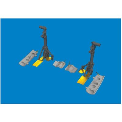 Eduard P-40N undercarriage legs PRINT 1/48 for Eduard P-40N undercarriage legs PRINT 1/48 for