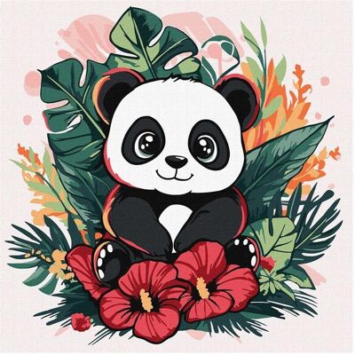 Ideyka Malen nach Zahlen - Panda in den Tropen (Kinder) Ideyka Malen nach Zahlen - Panda in den Tropen (Kinder)