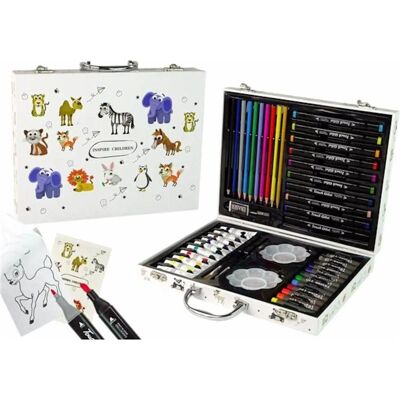 iLike Toys Stationery Art Set for Kids 68pcs Markers Crayons Pencils and Accessories Multicolor iLike Toys Stationery Art Set for Kids 68pcs Markers Crayons Pencils and Accessories Multicolor