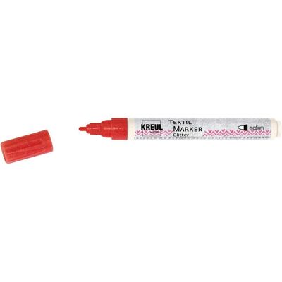 Kreul, Marker, Stoffmalstift, Textilmarker Javana texi mäx Glitter für helle und dunkle Stoffe (1x) Kreul, Marker, Stoffmalstift, Textilmarker Javana texi mäx Glitter für helle und dunkle Stoffe (1x)