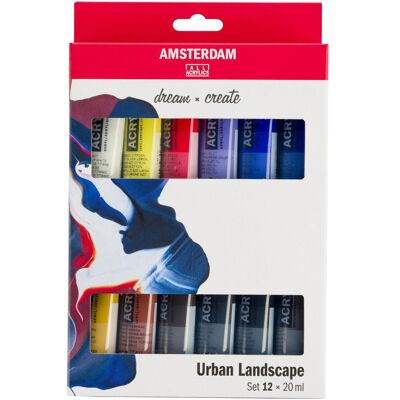Amsterdam, Künstlerfarbe + Bastelfarbe, Acrylfarbe Urban Landscape 12 Tuben à 20 ml (20 ml) Amsterdam, Künstlerfarbe + Bastelfarbe, Acrylfarbe Urban Landscape 12 Tuben à 20 ml (20 ml)