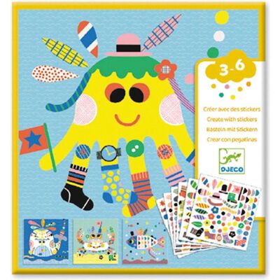 Djeco, Sticker, Sticker und Basteln Meerestiere (160 Sticker) Djeco, Sticker, Sticker und Basteln Meerestiere (160 Sticker)