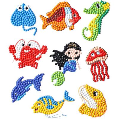 Magni Diamond Painting Meeresbewohner 4,5cm 9er Magni Diamond Painting Meeresbewohner 4,5cm 9er