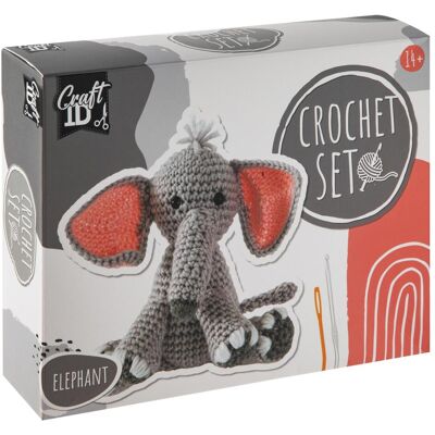 Grafix Häkelset Elefant, Handarbeitsset, Rosa, Grau, Mehrfarbig Grafix Häkelset Elefant, Handarbeitsset, Rosa, Grau, Mehrfarbig