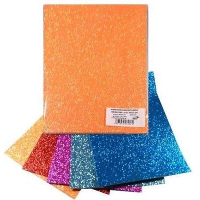 Titanum Selbstklebender Mikrogummi-Glitzerschaum 20x30cm 5 Packungen Titanum Selbstklebender Mikrogummi-Glitzerschaum 20x30cm 5 Packungen