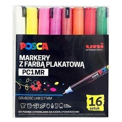 Uni-ball, Marker, Postermarker PC-1MR 16 Farben (16x) Uni-ball, Marker, Postermarker PC-1MR 16 Farben (16x)