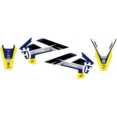 Blackbird, Sticker, Aufkleber-Set für Husqvarna FC/TC '16-'18, TE/FE '17-'19 DREAM 5 Farben Blau Gelb Blackbird, Sticker, Aufkleber-Set für Husqvarna FC/TC '16-'18, TE/FE '17-'19 DREAM 5 Farben Blau Gelb