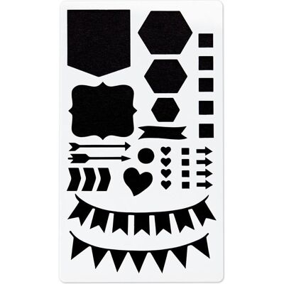 Hama Mal Zubehör, Schablonen-Set, zum Malen, Basteln, Dekorieren, 5er-Pack Hama Mal Zubehör, Schablonen-Set, zum Malen, Basteln, Dekorieren, 5er-Pack