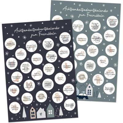 Papierdrachen Adventskalender zum Freirubbeln - Achtsamkeit (24 Türchen) Papierdrachen Adventskalender zum Freirubbeln - Achtsamkeit (24 Türchen)