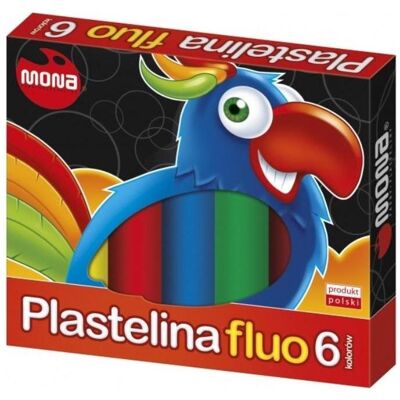Monta, Modelliermasse, Fluo-Knetmasse 6 Farben MONA Monta, Modelliermasse, Fluo-Knetmasse 6 Farben MONA