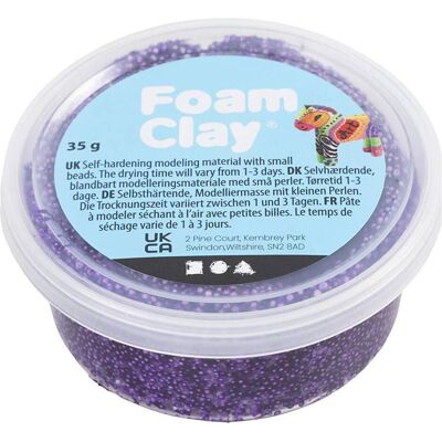 Foam Clay, Modelliermasse, , purple, 35 g/ 1 tub Foam Clay, Modelliermasse, , purple, 35 g/ 1 tub