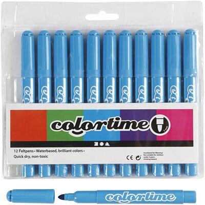 Creativ Company, Marker, Hellblaue Jumbo Marker, 12 Stück. (12x) Creativ Company, Marker, Hellblaue Jumbo Marker, 12 Stück. (12x)