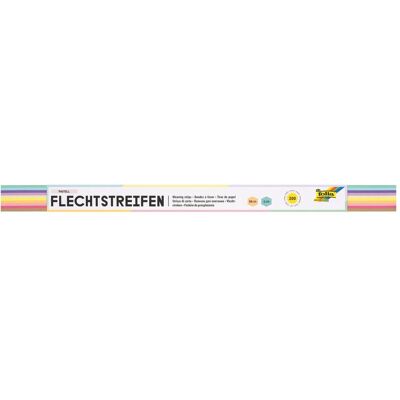 Folia, Bastelpapier, Bastelset Flechtstreifen farbsortiert 200 St. (130 g/m², 200x) Folia, Bastelpapier, Bastelset Flechtstreifen farbsortiert 200 St. (130 g/m², 200x)